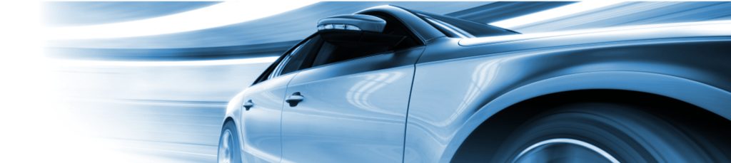 side-view of a car from the front in a blue hue