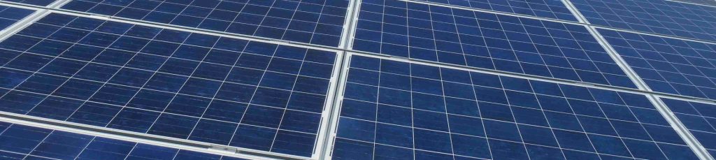 solar panels in blue for energy efficiency