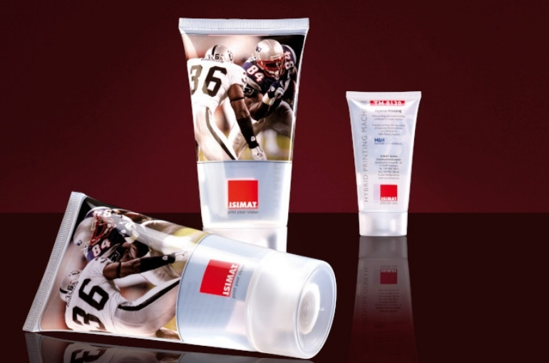 ISIMAT's printing machine technology for tubes, jars, glass bottles and glass drinkware