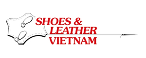 Logo-Schuhe & Leder Vietnam in Rot und Schwarz vor weißem Hintergrund
